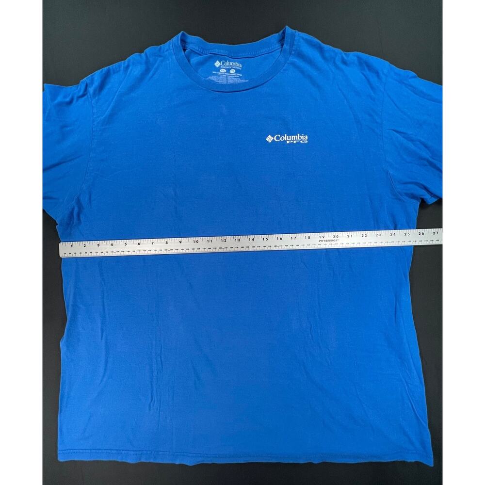 Columbia PFG Performance Short Sleeve T-Shirt in Royal Blue (Men's XXL) - Picture 7 of 7